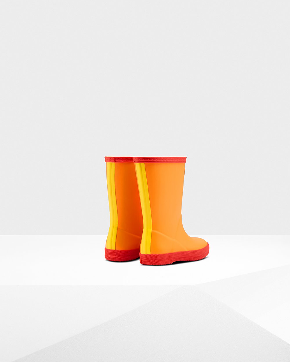 Botas De Agua Hunter Niños Original First Classic - Naranjas/Amarillo - Argentina 0786ARZKS